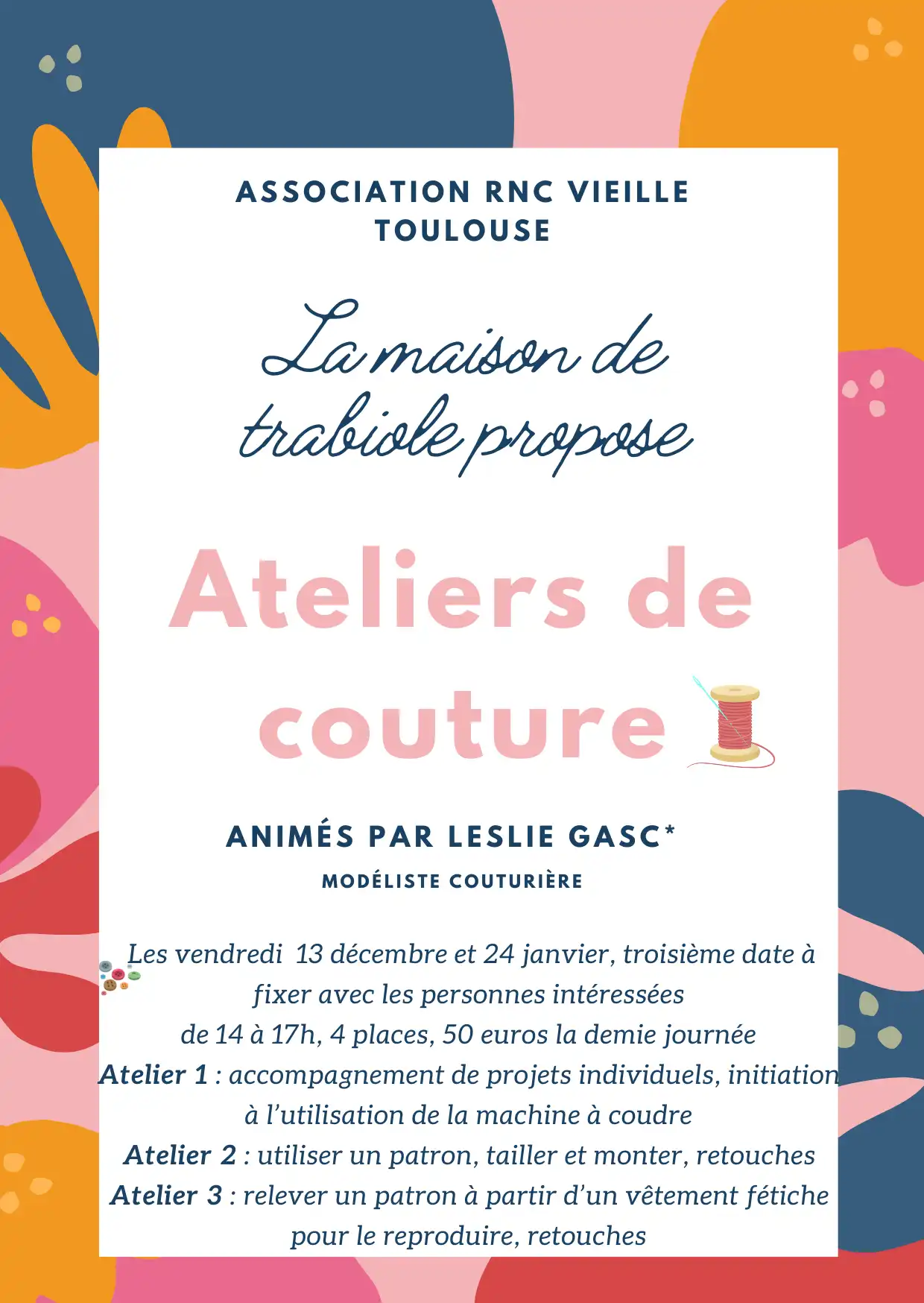 Flyer atelier couture 1
